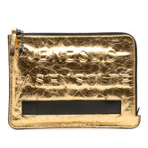 Metallic Lambskin Je Ne Suis Pas En Solde Clutch