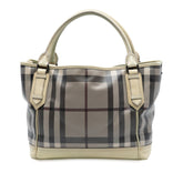 Smoked Check Coated Canvas Handbag