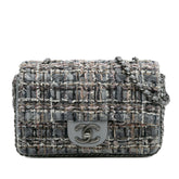 Mini Quilted Tweed River of Pearls Flap