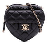 Mini Lambskin CC in Love Heart Crossbody