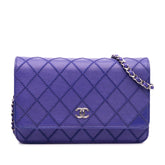 CC Quilted Calfskin Fancy Wallet On Chain