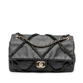 CC Lambskin Fringe Single Flap