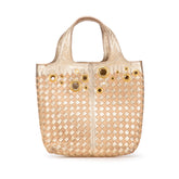 Calfskin Intrecciato Grommet Handbag