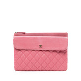 Medium CC Quilted Caviar Flap Cosmetic Case
