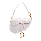 Mini Canvas Embroidered Camouflage Saddle Bag