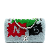 Shearling and Lambskin Patchwork No 5 Pop Art Flap