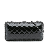 Quilted Patent Chain Around Clutch