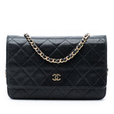 CC Quilted Caviar Wallet on Chain