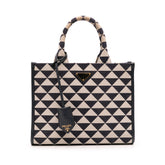 Small Canvas Symbole Triangolo Satchel