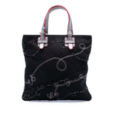 Anagram Beaded Jacquard Tote