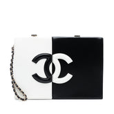 CC Lambskin Split Clutch with Chain