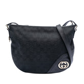 Medium GG Canvas New Britt Half Moon Crossbody