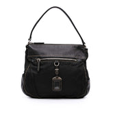 Leather and Tessuto Shoulder Bag