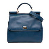 Large Calfskin Miss Sicily Satchel