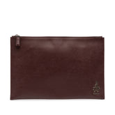 Saffiano Lux Zip Clutch