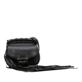 Small Leather Bamboo Nouveau Fringe Crossbody