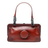 Leather Doctor Frame Handbag