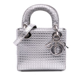 Mini Metallic Patent Microcannage Lady Dior