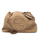 Medium Nubuck Soho Chain Tote