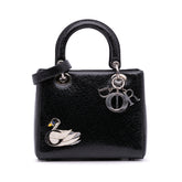 Medium Ceramic Effect Deerskin Jeweled Swan Lady Dior