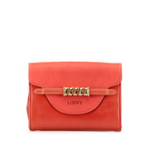 Leather Velazquez Twist Clutch