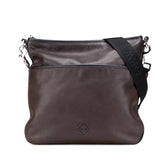 Anagram Leather Messenger Bag