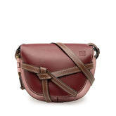 Small Tricolor Leather Gate Crossbody