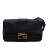 Leather Selleria Convertible Baguette Satchel