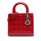 Medium Patent Cannage Lady Dior