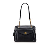 Caviar Front Pocket Chain Tote