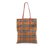 House Check Canvas Rainbow Tote
