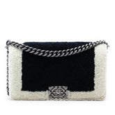 Old Medium Bicolor Shearling Boy Flap