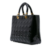 Large Patent Cannage Lady Dior