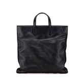 Leather Anagram Flat Tote