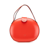 Anagram Leather Round Handbag