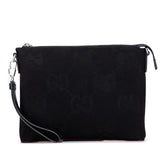 Jumbo GG Canvas Clutch on Strap