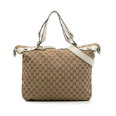 Large GG Canvas Icon Bit Satchel