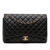 Maxi Classic Lambskin Double Flap