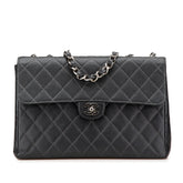 Jumbo Quilted Caviar Single Flap