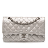 Medium Classic Iridescent Caviar Double Flap