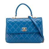 Medium Lambskin Trendy CC Top Handle Bag