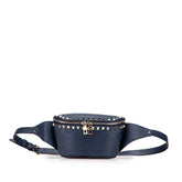 Grained Calfskin Rockstud Belt Bag