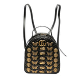 Small GG Marmont Matelasse Leather Animalier Backpack