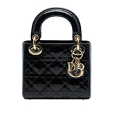 Mini Patent Cannage Lady Dior