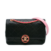 Quilted Calfskin CC Chain Logo Crossbody