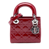 Mini Patent Cannage Lady Dior