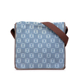 Denim Anagram Messenger Bag