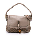 GG Canvas Bella Flap Satchel