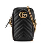 Mini GG Marmont Matelasse Leather Crossbody