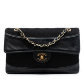 CC Quilted Jersey and Lambskin Flap